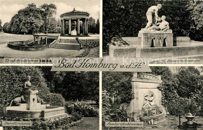 Bad Homburg Elisabethenbrunnen Samariterbrunnen Durstbrunnen Landgrafenbrunnen