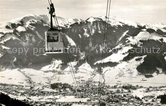 Kitzbuehel Tirol Kitzbueheler Hornseilbahn mit Hahnenkamm