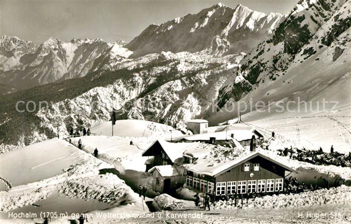 Oberstdorf Hochalm mit Wettersteinwand und Karwendel