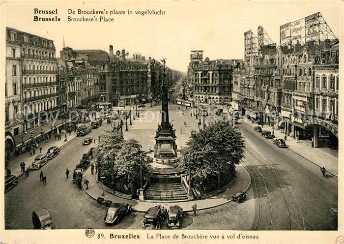 Bruxelles Bruessel La Place de Brouckere vue a vol d oiseau