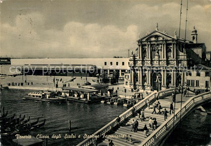 Venezia Venedig Chiesa degli Scalzi e Stazione Ferroviaria