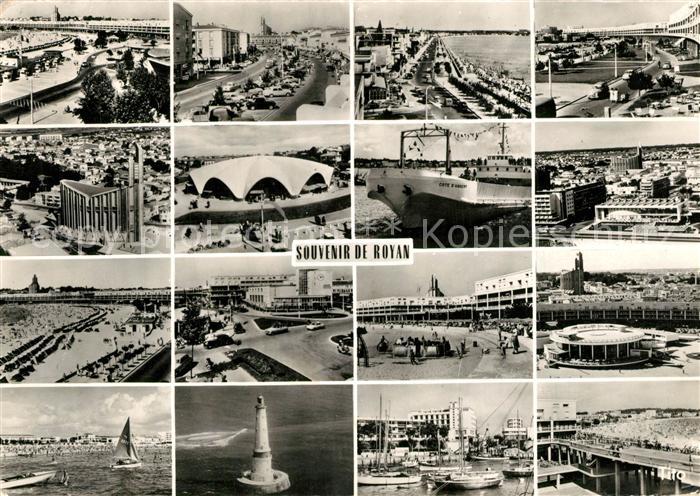 Royan 17 Orts und Teilansichten Hafen Leuchtturm