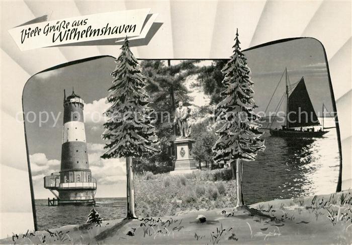 Wilhelmshaven Leuchtturm Denkmal Segelboot