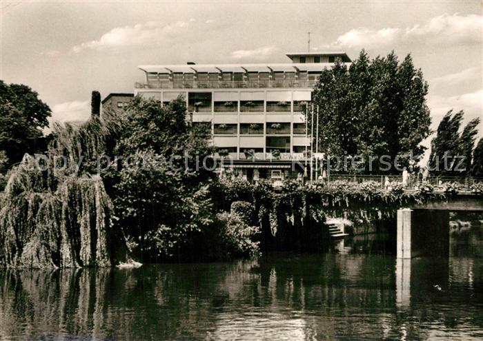 Heilbronn Neckar Neckarpartie mit Friedrich Ebert Bruecke