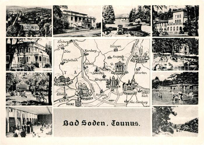 Bad Soden Taunus Kuranlagen Heilquellen Teilansichten