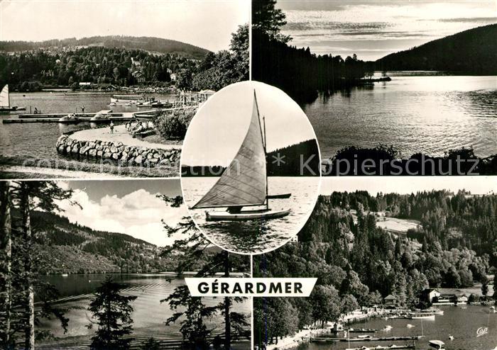 Gerardmer Vosges Teilansichten Bootshafen