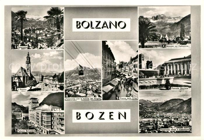 Bozen Suedtirol Panorama Pfarrkirche Hochhaus Schwebebahn Virg Obstplatz Rosenga