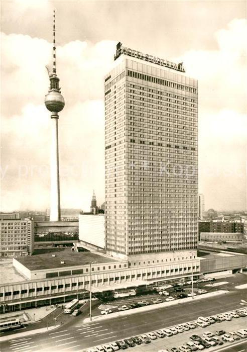 Berlin Interhotel Stadt Berlin mit UKW und Fernsehturm
