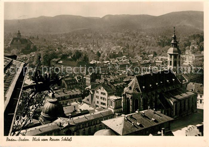 Baden-Baden Blick vom Neuen Schloss