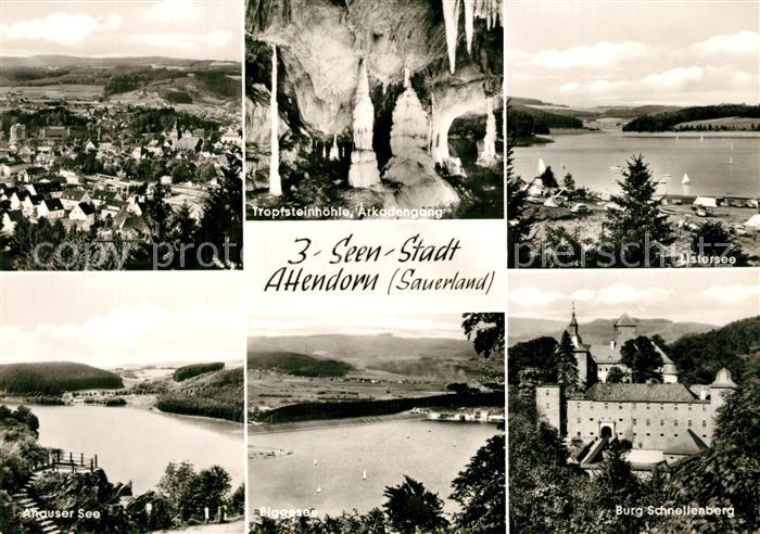 Attendorn Tropfsteinhoehle Arkadengang Listersee Ahauser See Biggesee Burg Schne