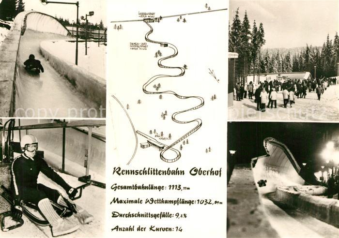 Oberhof Thueringen Rennschlittenbahn Details