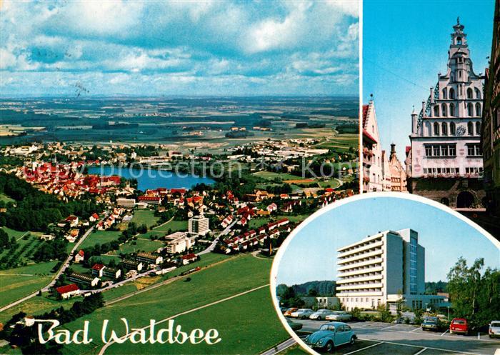 Bad Waldsee Fliegeraufnahme Rathaus Hochhaus