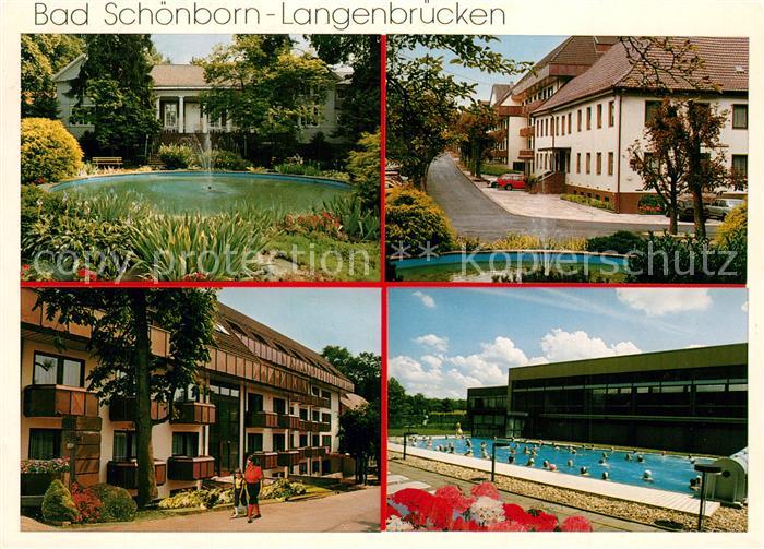 Langenbruecken Bad Schoenborn Fachkrankenhaus Springbrunnen Schwimmbad