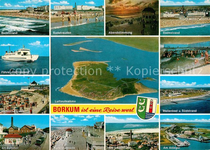 Borkum Badestrand Abendstimmung Faehre Ostfriesland Heimliche Liebe Bahnhof Kurp