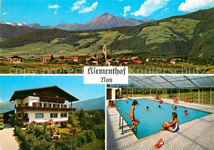 Natz Brixen Suedtirol Panorama Klementhof Swimmingpool