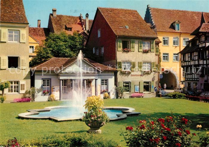 Meersburg Bodensee Brunnen am Neuen Schloss