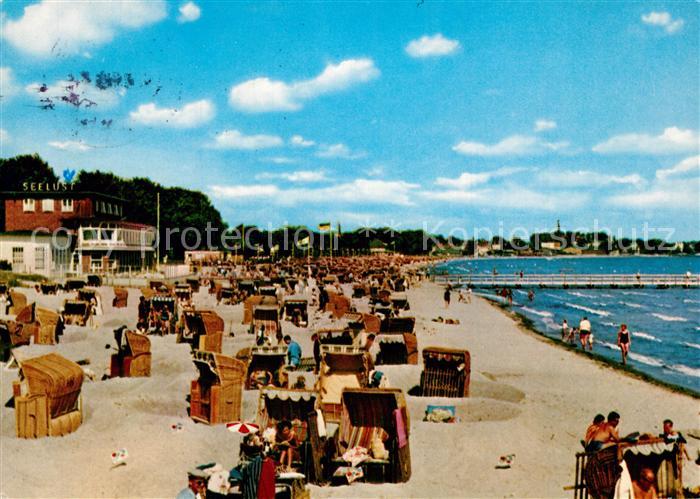 Eckernfoerde Kurstrand Seebruecke