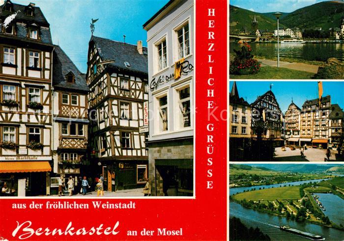 Bernkastel-Kues Fachwerkhaeuser Moselpartien