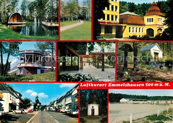 Emmelshausen Konzertpavillon Park Kuranlagen Strassenpartie Bildstock Sportplatz
