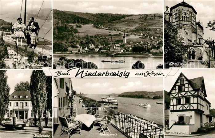 Bad Niederbreisig Seilbahn Panoama Schloss Rheineck Badehaus Rheinpatie Altes Zo