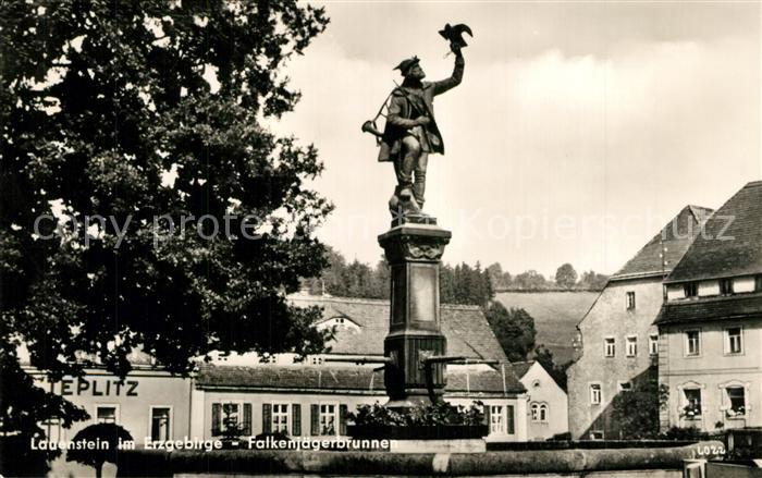 Lauenstein Erzgebirge Falkenjaegerbrunnen