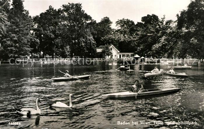 Baden Wien Teich im Deblhoffpar