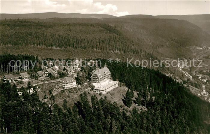 Wildbad Schwarzwald Sommerberghotel Fliegeraufnahme