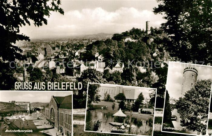 Bielefeld Panorama Bahnhofsvorplatz Oetkerhalle Sparrenburg