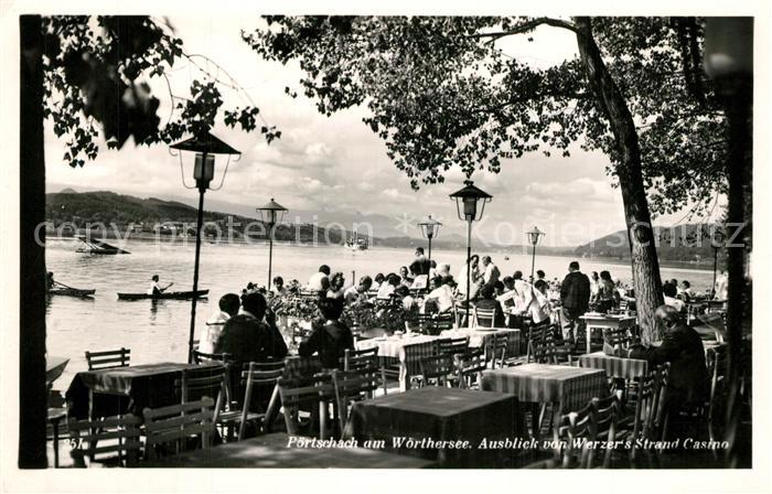 Poertschach Woerthersee Blick von Werzers Strand Casino