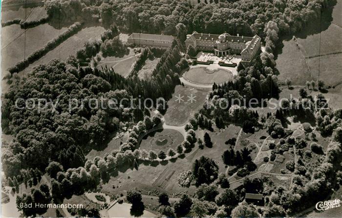 Bad Hermannsborn Fliegeraufnahme Kuranlagen