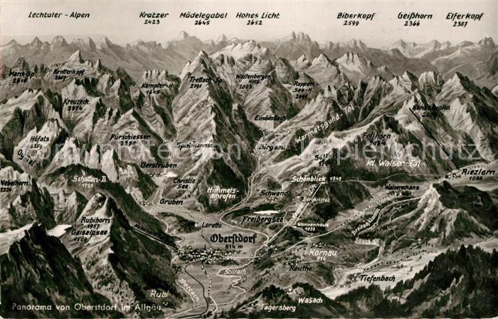 Oberstdorf Panoramakarte