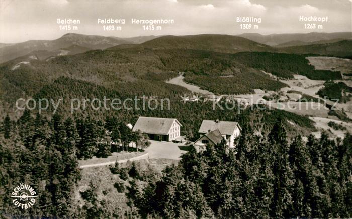 Badenweiler Fliegeraufnahme mit Hotel Hochblauen