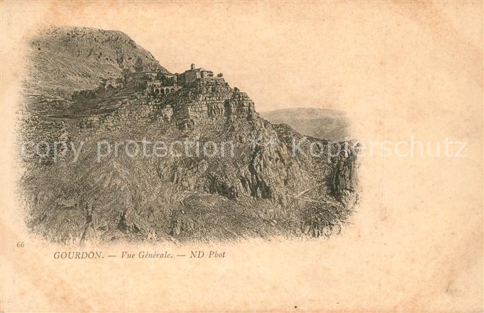 Gourdon Alpes-Maritimes Vue generale