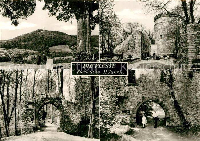 Goettingen Niedersachsen Burgruine Plesse Steintor