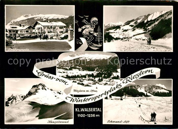 Riezlern Kleinwalsertal Vorarlberg Strassenpartie Kanzelwand Schwand Lift