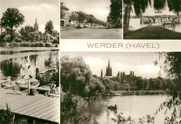 Werder Havel Teilansichten Kirche Hafen