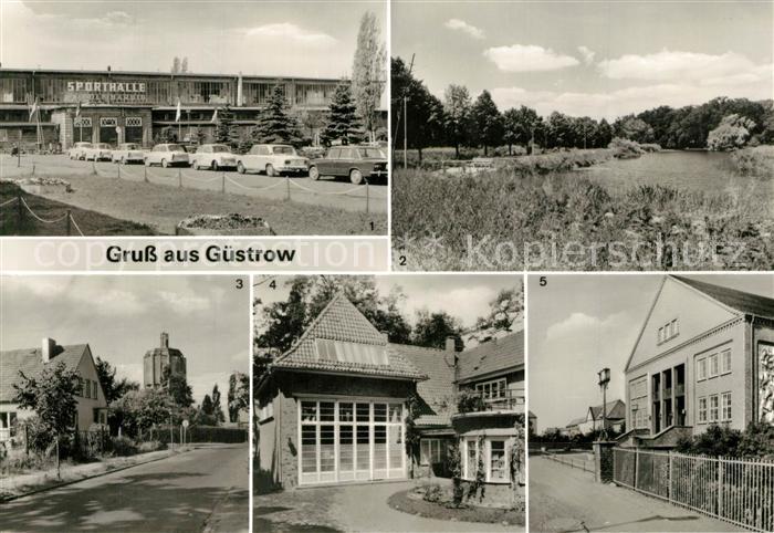Guestrow Mecklenburg Vorpommern Sporthalle Rudolf Harbig Promenade General Panfi