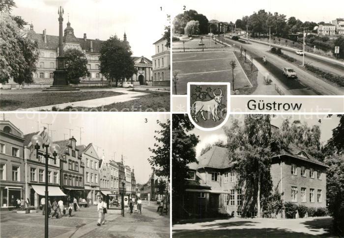 Guestrow Mecklenburg Vorpommern Schloss Bleicherstr Markt Sportschule Werner See