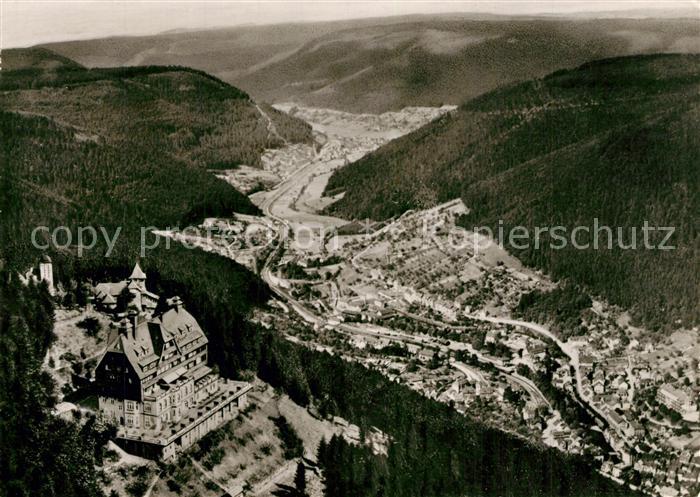Wildbad Schwarzwald Sommerberghotel Fliegeraufnahme