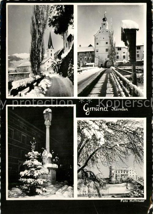 Gmuend Kaernten Kirche Schloss Brunnen