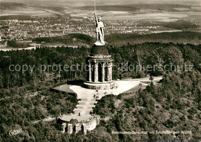 Teutoburgerwald Hermannsdenkmal Fliegeraufnahme