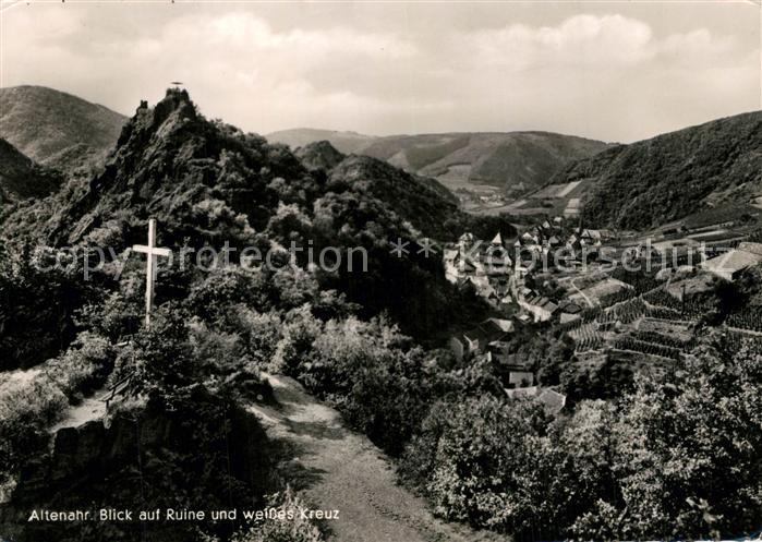 Altenahr Berghotel Bellevue Weisses Kreuz Ruine