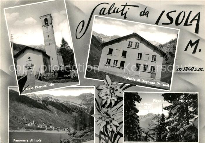 Isola Madre Lago Maggiore Chiesa Parrocchiale Colonia di Dugnano Panorama Pizzo