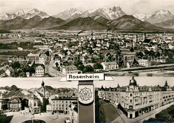 Rosenheim Bayern Fliegeraufnahme Ortspartien