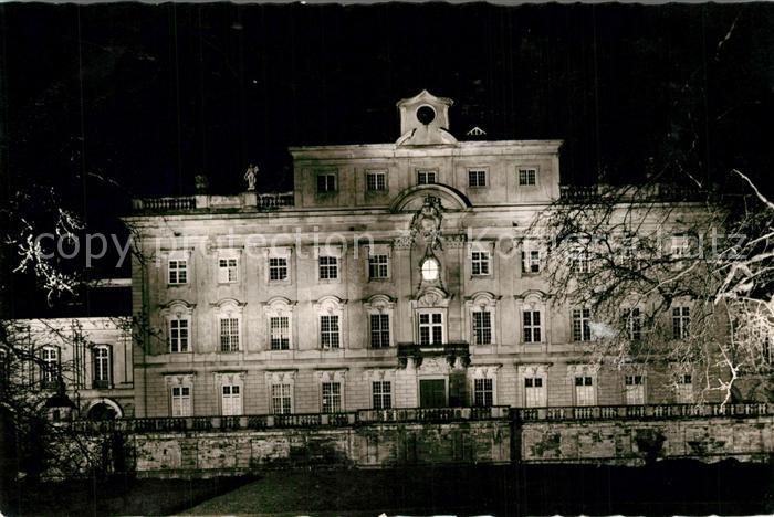 Ludwigsburg Wuerttemberg Schloss Nachtaufnahme
