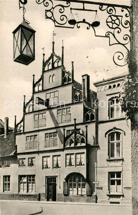 Lemgo Wippermann'sches haus Historisches Gebaeude Alte Hansestadt