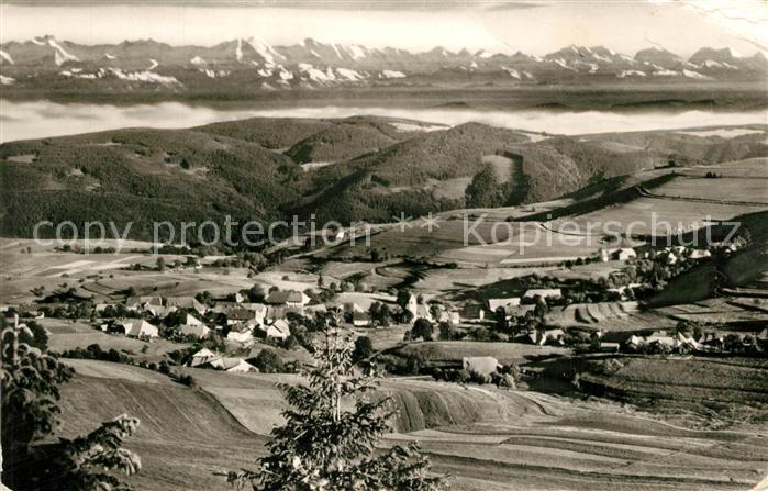 Gersbach Schopfheim Panorama Hoehenluftkurort Schwarzwald Alpenkette
