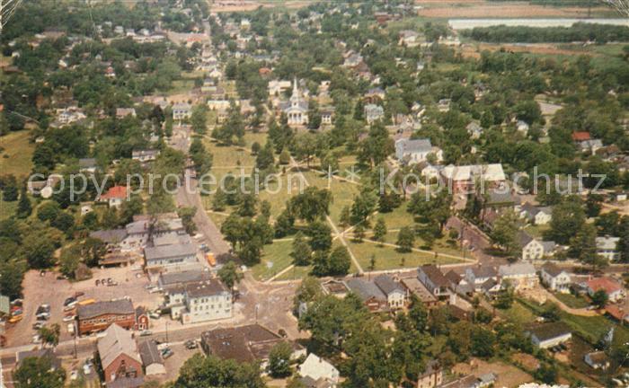 Guilford Connecticut Guilford Green looking toward the north aerial view