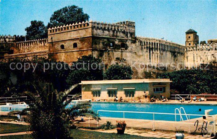 Rabat Marokko Remparts du Chellah Festungswall Freibad