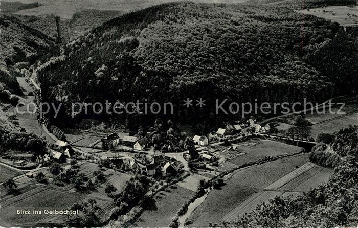 Dies Blick von der Groblay ins Gelbachtal